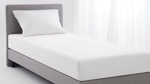 Molton matras Biologisch, wit
