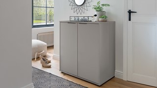 Somdot Commode zwart met laadstation en led, sideboard met 5