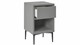 Nachtkast vierkant B Bright met 1 lade, zinc