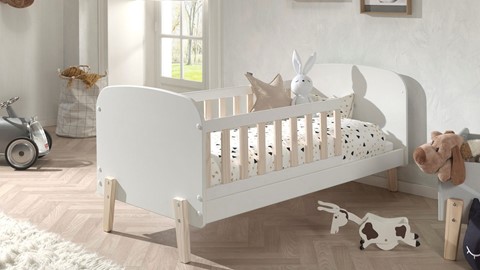 Bed Kiddy kleuter, wit