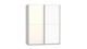 Schuifdeurkast Motion, wit/glas magnolia