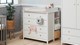 Commode Luna 4 laden met opzet en regaal, white