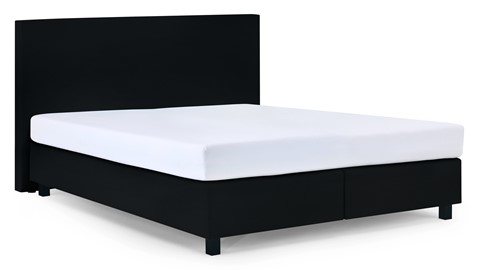 Boxspring Autentik Tunn met B Bright Platinum 200 matras, black