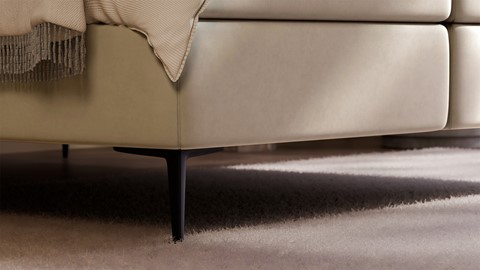 Boxspring Mesa - Warm wool, beige