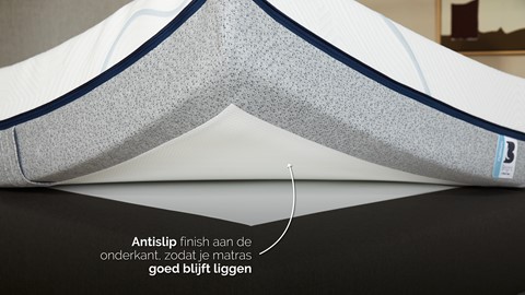 GRATIS boxspring Autentik Tunn bij B Bright Platinum 200 matras, anthracite