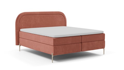 Boxspring Amber - Velvet glow, blush