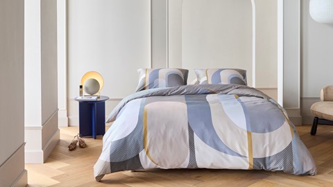 Dekbedovertrek Archi, blue grey