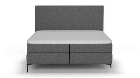 Boxspring Emerald - Linen touch, dark grey