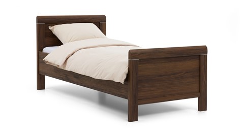 Bed Elba, donker eiken