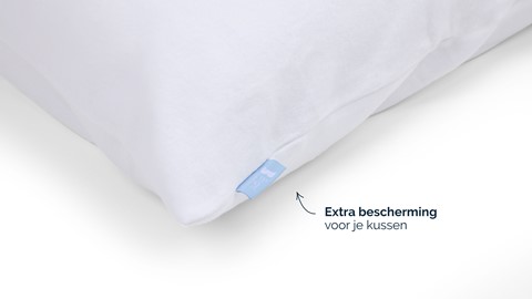 Molton Kussensloop B Bright (set van 2), wit