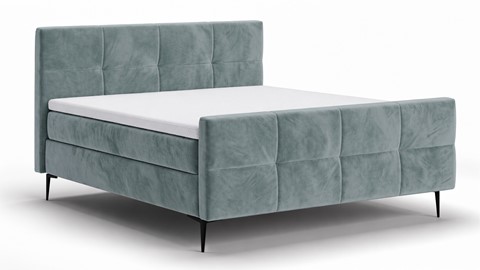 Boxspring Crystal - Velvet glow, grey blue