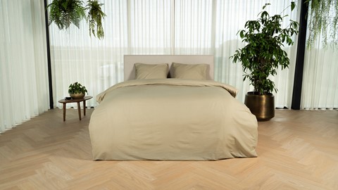 Dekbedovertrek Sophia, olijfgroen