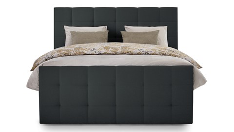 Boxspring Unik Varje vlak met Vildar Royal matras, anthracite