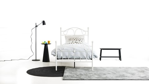 Bed Quincy, wit