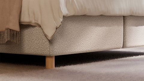 Boxspring Flow - Warm wool, beige