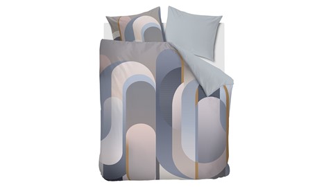 Dekbedovertrek Archi, blue grey