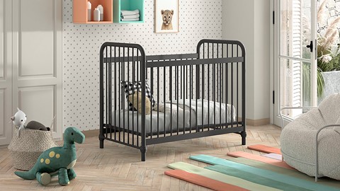 Babyledikant Bronxx, zwart