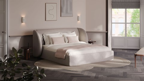 Bed Cove - Wool look, off white