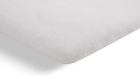 Molton splittopmatras Biologisch, wit