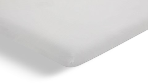 Hoeslaken Beter Bed Select jersey voor topper, gebroken wit