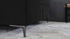 Boxspring Jade vlak met gestoffeerd matras, black