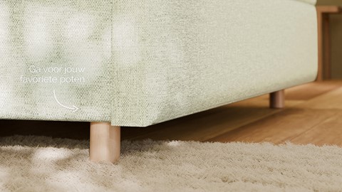 Boxspring Mica - Bold touch, natural