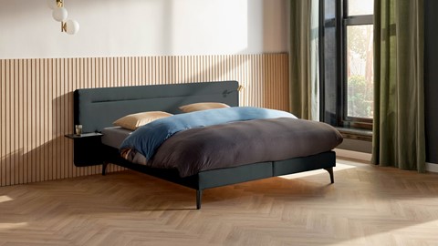 Boxspring Element Hallbar vlak met Balance matras, anthracite