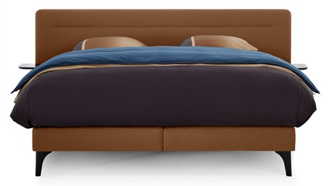 Boxspring Element Hallbar vlak met Balance matras, olbia caramel