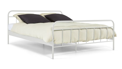 Bed Alex 2-persoons, wit