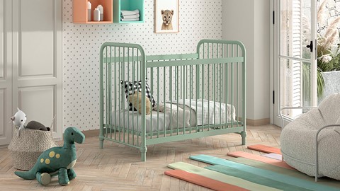 Babyledikant Bronxx, groen