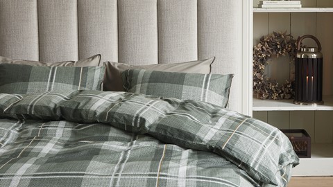 Dekbedovertrek Tartan Check, groen