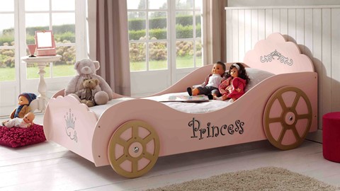 Bed Princess pinky, roze