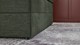 Opbergboxspring Pearl vlak met gestoffeerd matras, hunter