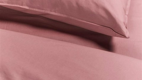 Dekbedovertrek Cotton Uni, pink