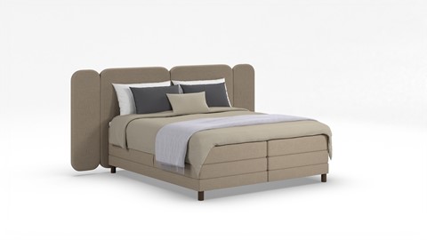 Elektrische boxspring Ridge, beige