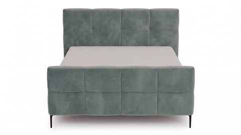 Boxspring Crystal - Velvet glow, grey blue
