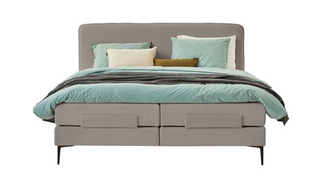 Boxspring Quartz verstelbaar met gestoffeerd matras, rpes 83
