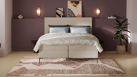 Boxspring Emerald - Bold touch, pale