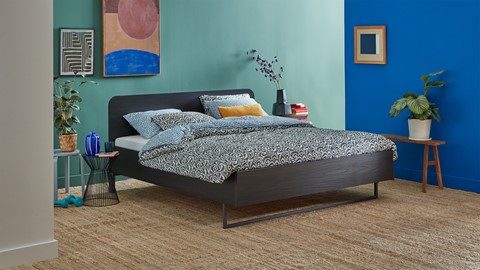 Bed Onyx, mokka eiken