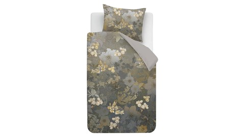 Dekbedovertrek Flornatus, olive green