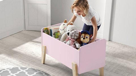 Speelkoffer Kiddy, oud roze