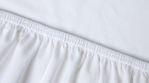 Hoeslaken Edo splittopper, wit