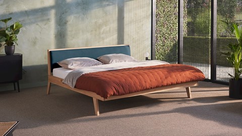 Bed Skogar exclusief bodem en matras, navy