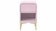 Nachtkast rond B Bright met 1 lade, pale