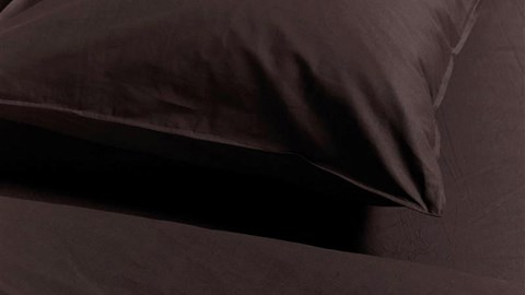 Dekbedovertrek Cotton Uni, brown