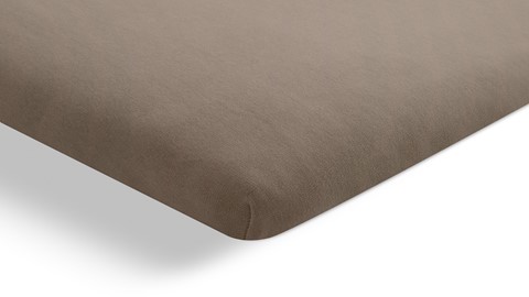 Hoeslaken Jersey Kyoto splittopper, taupe