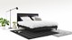 Boxspring Cisano vlak met Easy Pocket matras, zwart
