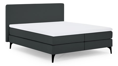 Boxspring Attraktiv Lykka vlak met gestoffeerd matras, anthracite