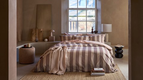 Dekbedovertrek Pure Stripe, naturel