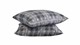 HappyBed Grey Tartan - kussensloop (set van 2 stuks), grijs